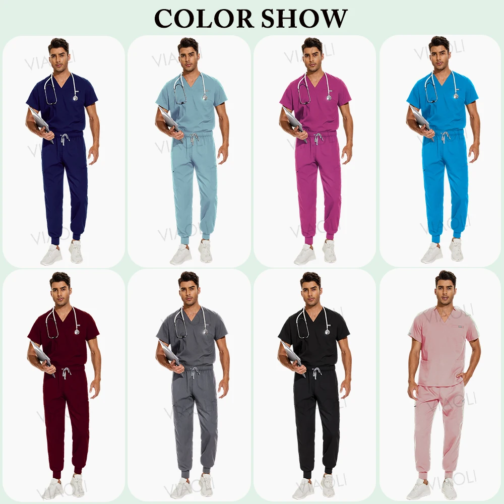 Wholesale Operating Room Medical Uniforms Scrubs Hospital Working Scrubs Set Medical Supplies Nurse Dental Surgery Suit Workwear