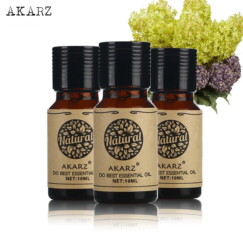 

AKARZ Neroli Melissa Almond Essential Oil Sets - Aromatherapy Spa Bath Oil for Skin and Face Care - 10ml*3