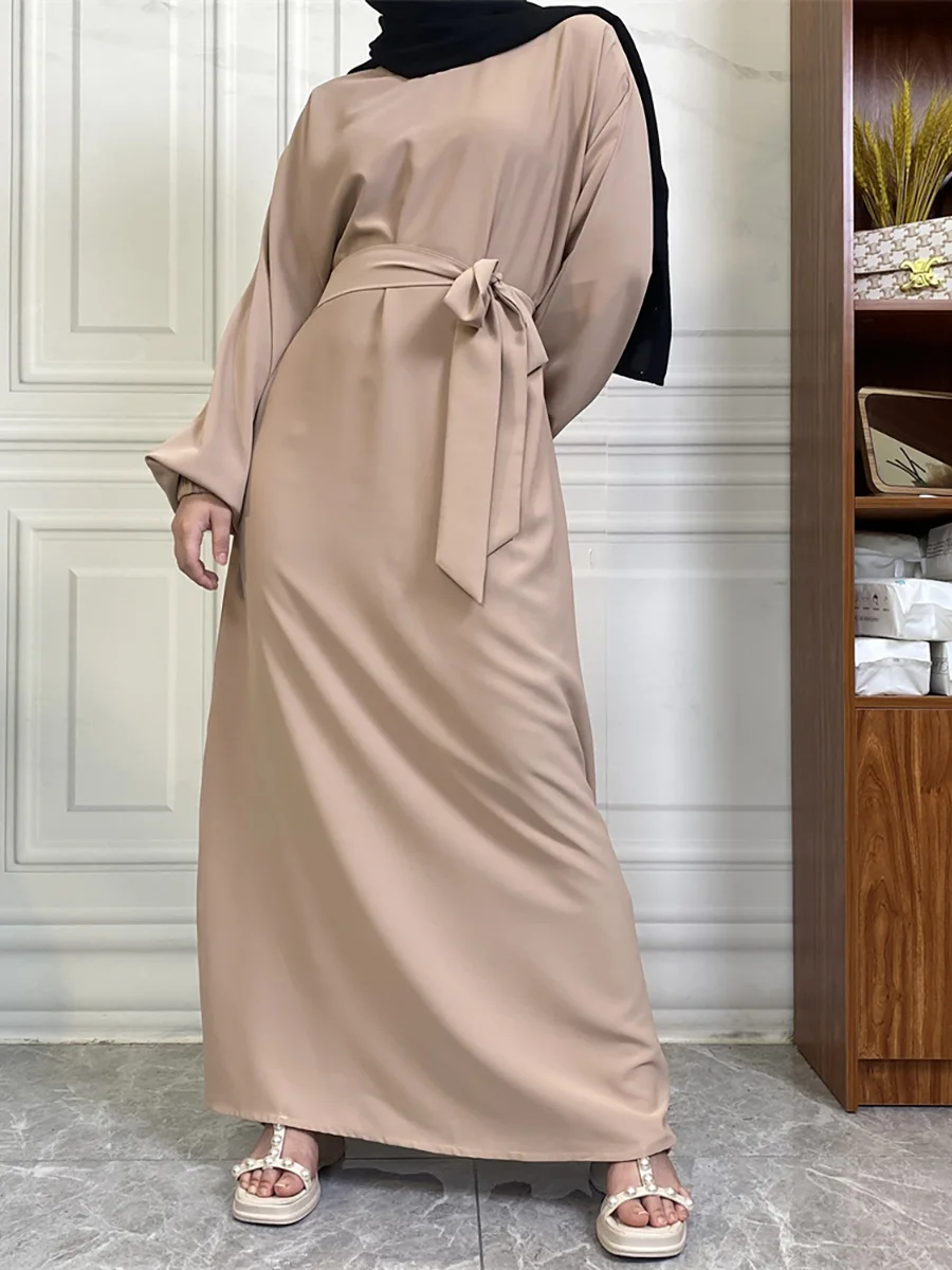 حار سيلي أسلوب بسيط فساتين مغربية قفطان تركيا بلون الخليج عبايات المرأة الإسلامية فستان طويل مسلم السعودية رداء رمضان 68