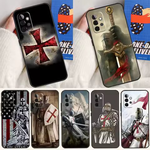 Templar Knight Fundas For Samsung Galaxy A53 A33 A73 A51 A71 A50 A70 A12 A22 A32 A52 A72 A52S A21S Case