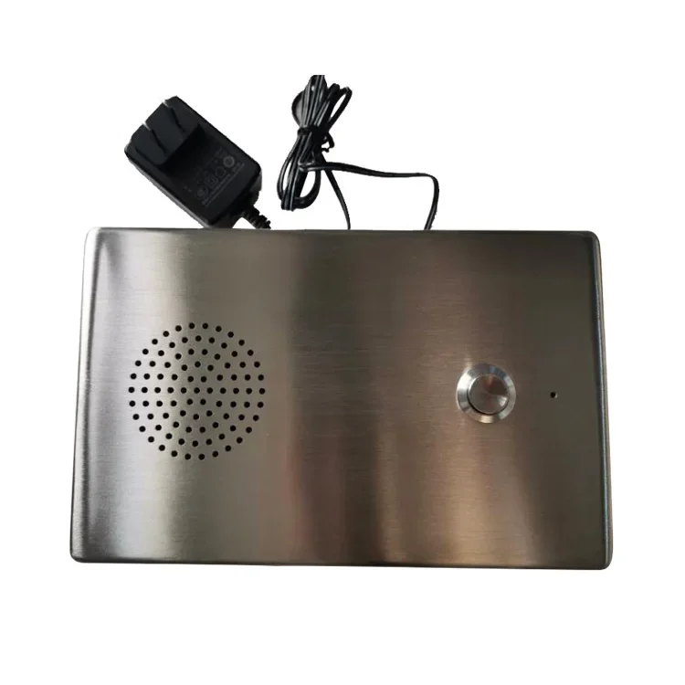 Stainless steel  Wall mounted   elevator telephone Intercom system  lift Emergency Telephone