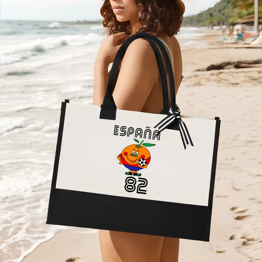 

ESPANA 2026 Новое поступление, модная практичная просторная многоразовая большая сумка с узором и принтом, 2-цветная сверхпрочная большая сумка на плечо для всех