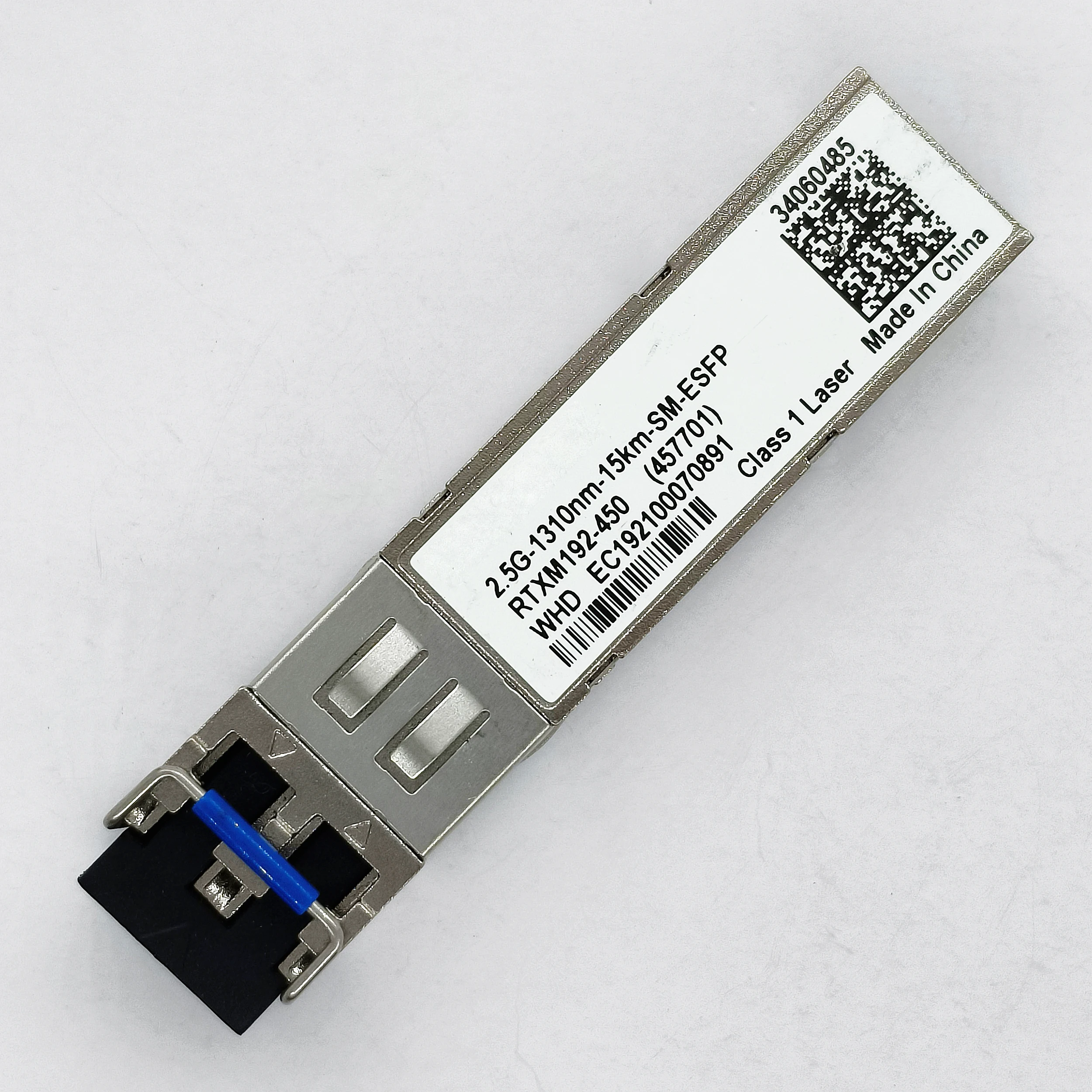 

Genuine For Huawei 34060485 2.5G 1310nm 15km SM eSFP RTXM192-450 (457701) Duplex LC Refurbished Transceiver Optical Module