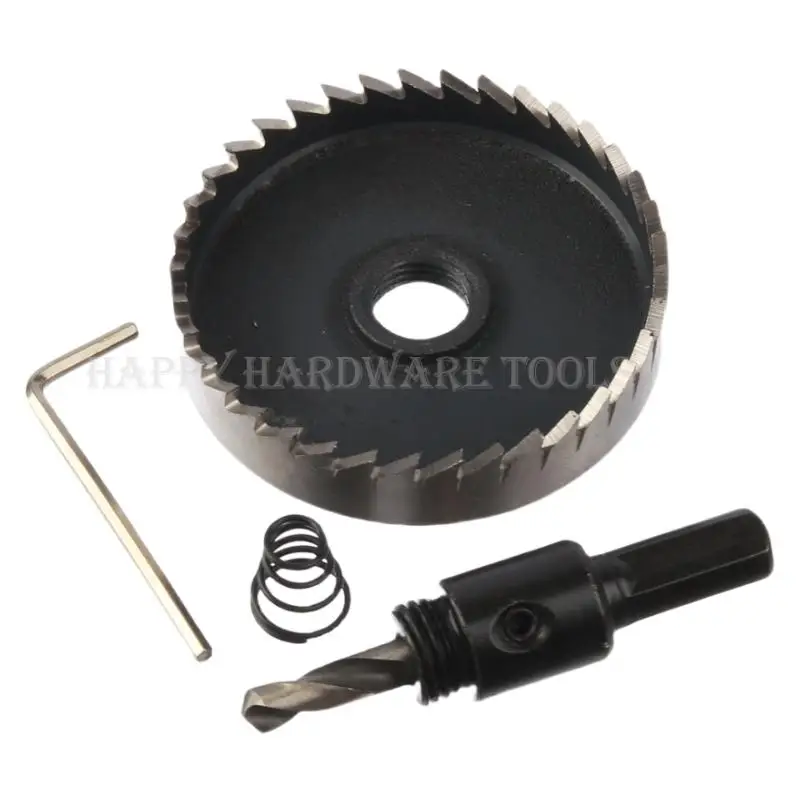 ضياء 65 مللي متر HSS مثقاب الأساسية Holesaw قاطع معدني ناعم قطع البلاستيك الخشب الألومنيوم ثقب المنشار مجموعة