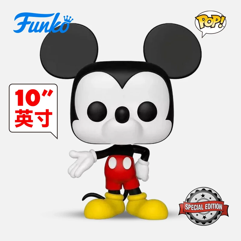 

New Genuine Funko Pop Disney Series Mickey Mouse Cartoon Figures Disney 100th Anniversary Collection Pop Doll Children Gift