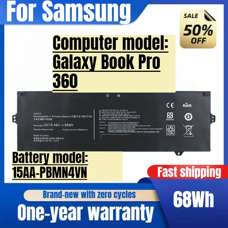 

For Samsung Galaxy Book Pro 360 15AA-PBMN4VN Laptop Battery High Capacity Battery High Quality Replacement Batteries