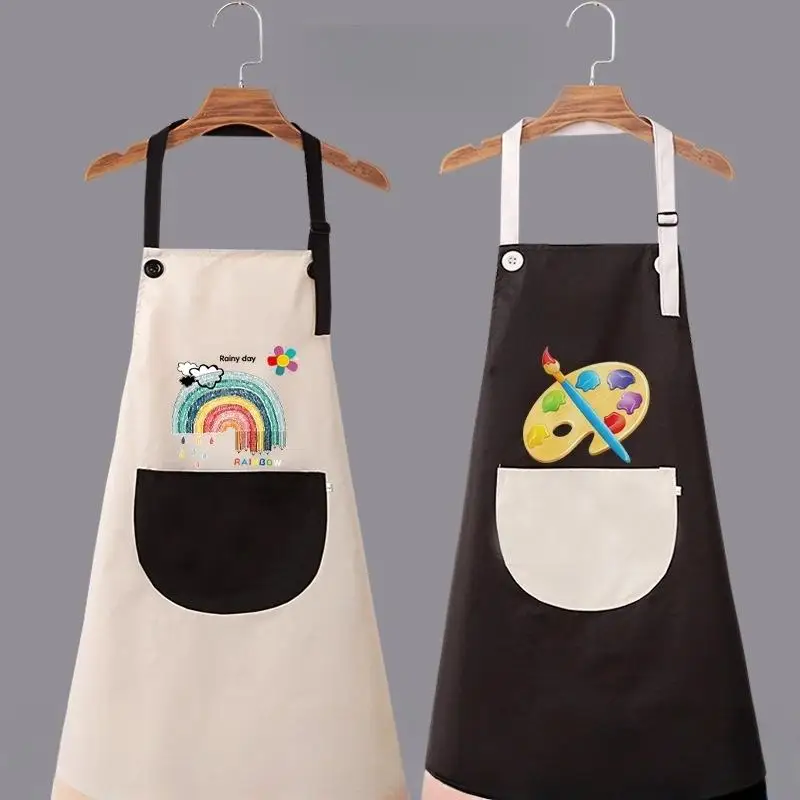 Ropa protectora de pintura sin mangas para niños y niñas, Baberos artísticos invertidos impermeables para comer, 1 Uds.