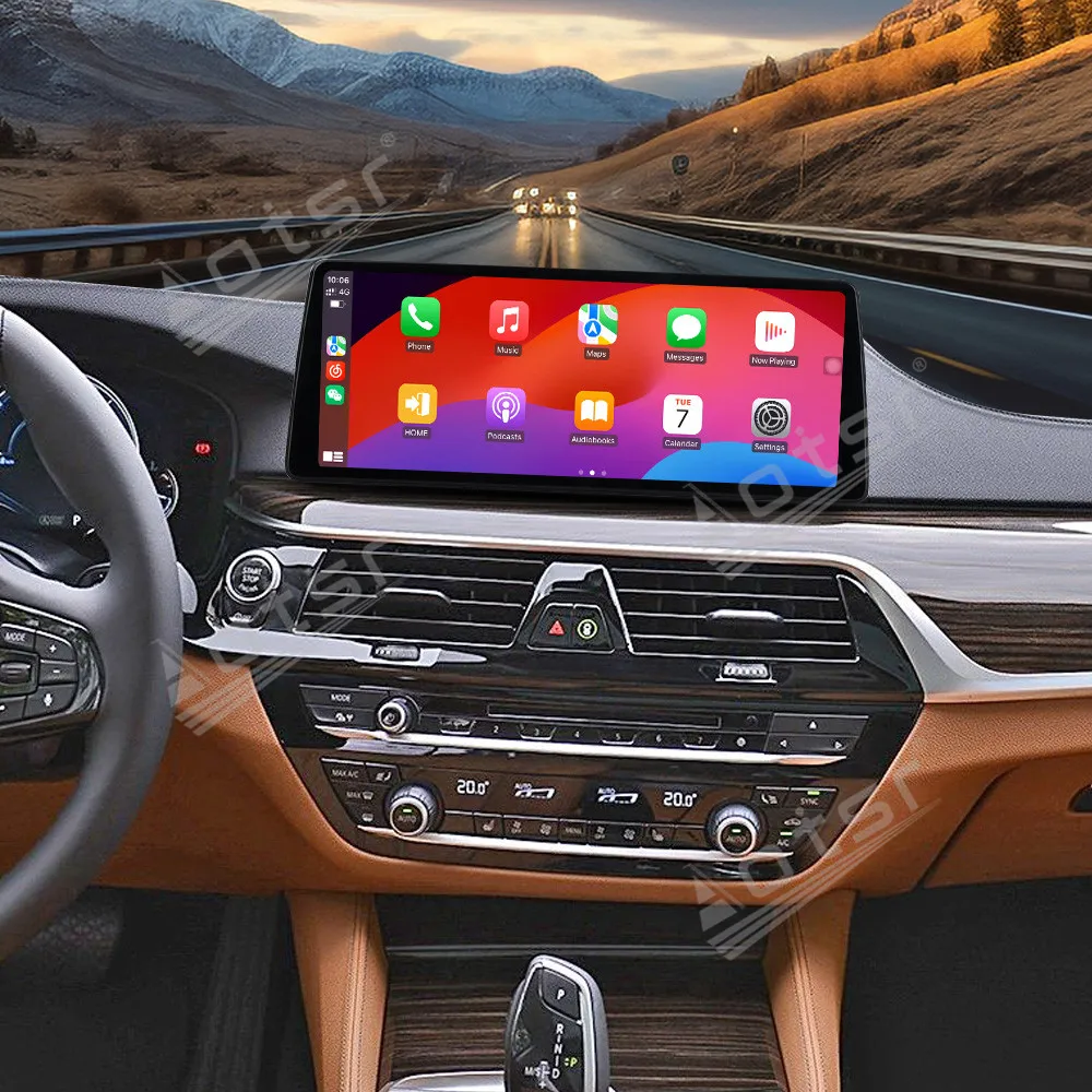 12.9'' Android 14 for BMW 5 Series 2018 2019 2020,EVO Ultra-thin Screen Navigation Carplay Car Radio Multimedia Player GPS 4G BT