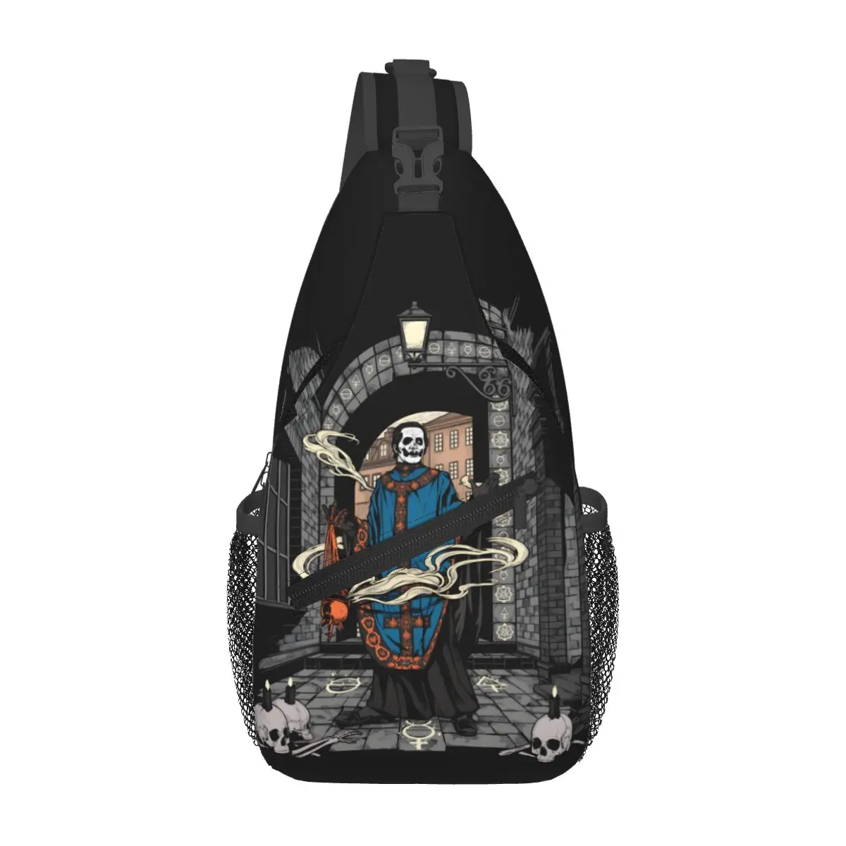 

Custom G-Ghosts Rock Brand Shoulder Crossbody Chest Backpack Cycling Shoulder Chest Bags Sling Bag Heavy Metal Shoulder Backpack