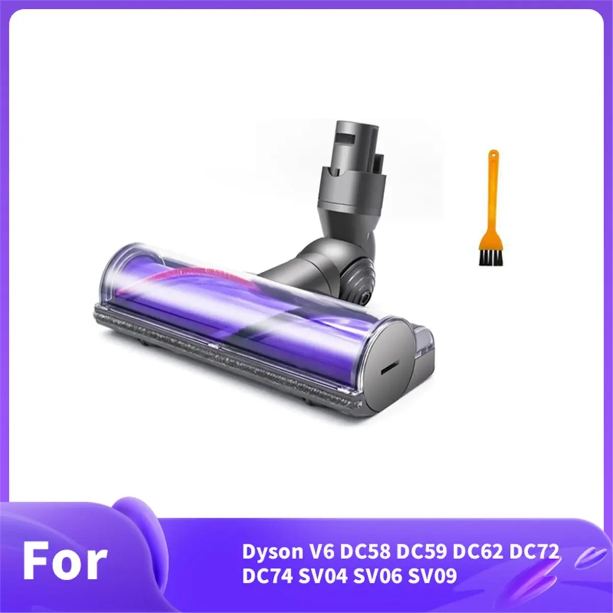 ABZD For Dyson V6 DC58 DC59 DC62 DC72 DC74 SV04 SV06 SV09 Direct Drive Brush Head Quick-Release Cleaner Head Vacuum Cleaner