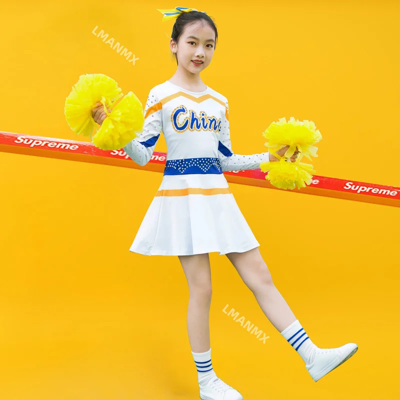 Children's cheerleading performance costumes, campus sports meeting costumes, cheerleading dance performance costumes