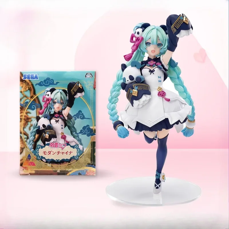 Spot Genuine SEGA Luminasta Hatsune Miku Panda Guofeng Fashion Scenery Handmade Decoration Model Gift Movie Animation Collection