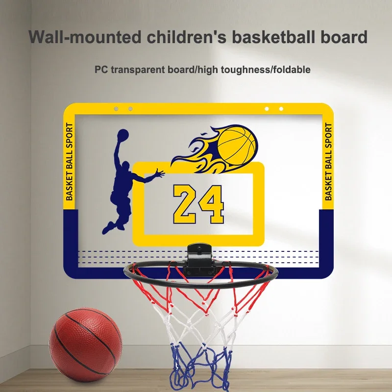 Dobrável portátil Basketball Hoop Set, brinquedo interativo pai-filho, presente de aniversário, fã de esportes, novo