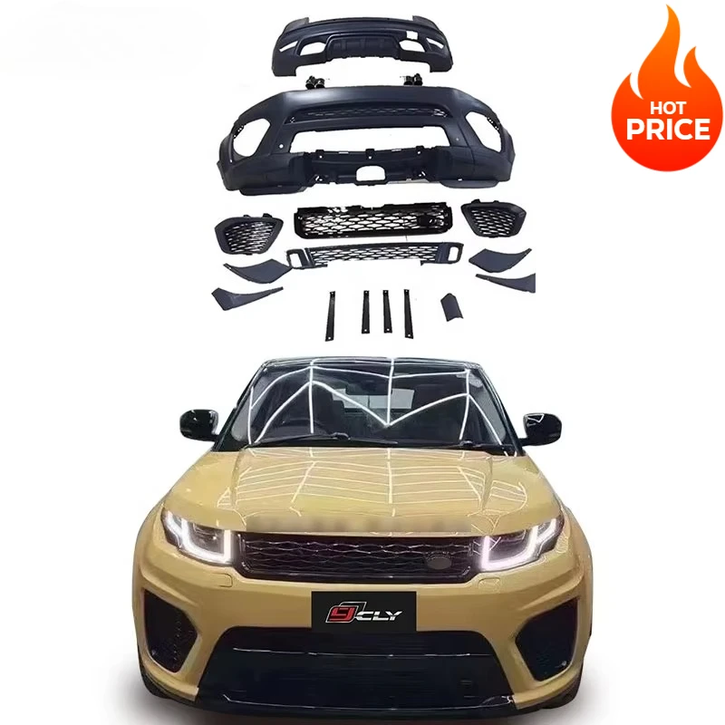 

Hot Selling! SVR Modified Body Kit for 2012+ Range Rover Evoque - Front/Rear Bumpers, Car Grille, Rear Diffuser & Exhaust Tips