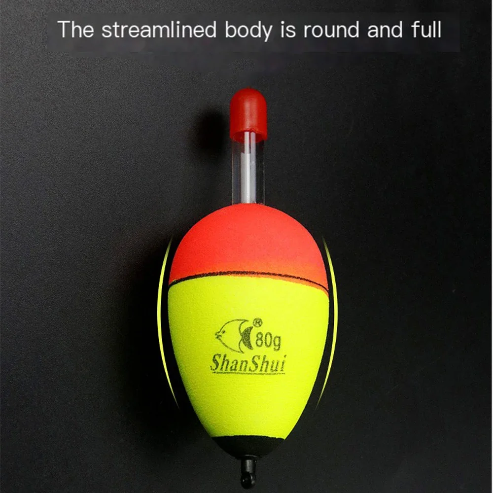 TOSR 5Pcs EVA Luminous Fishing Night Floats Light Stick Foam Plastic Bobber for Sea Rock Fishing Striking Float Accessories image 5