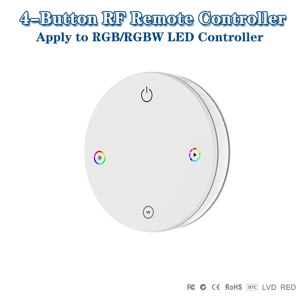 Skydance RK4-1 RK4-2RK4-4RK4-U 1Zone Dimmen 4-Knop 2,4GHzRF Afstandsbediening Voor Single/Dual Color RGB/RGBW LED Controller