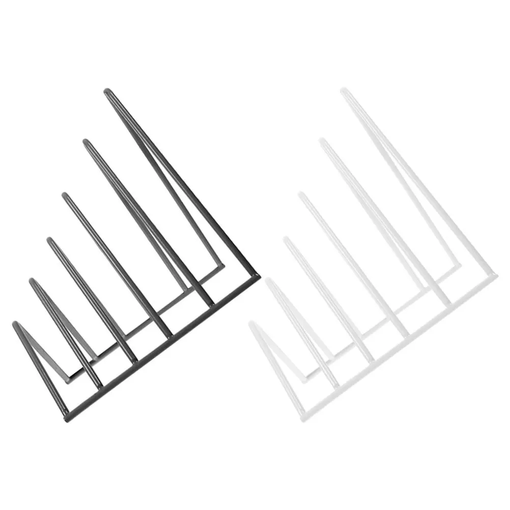 

2Pcs Desktop Iron Bookends Metal Book Holder Stable Book Stand Multifunctional File Organizer for Office Home Shelf for Books