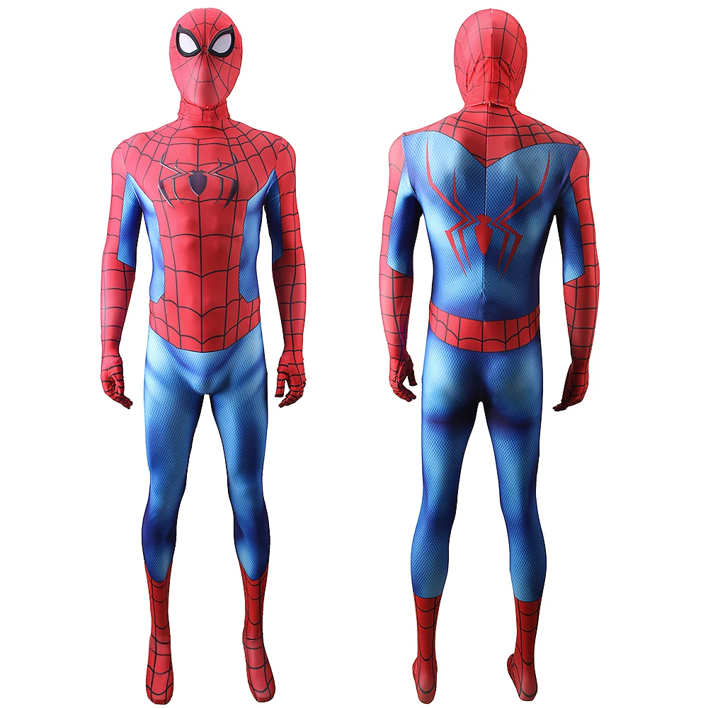 

No Way Home Spiderman Classic Suit Spidey Boys Cosplay Costume Halloween 3D Printed Spandex Zentai Suits Disfraces Adult Kids