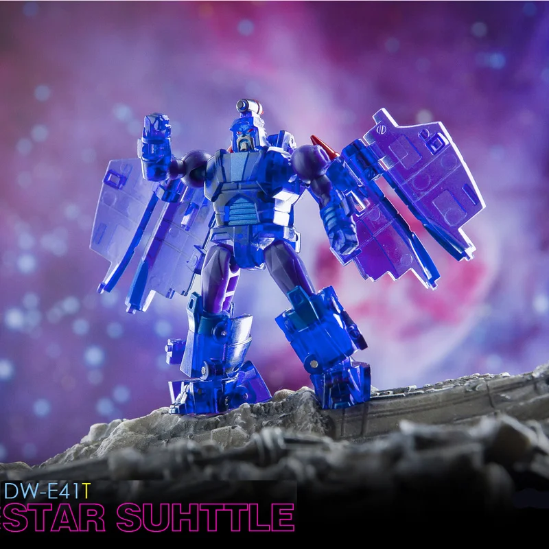 Presale New DR.WU DWE40P Purple Spear DWE41T Scan Plague Small Scale Transformation Action Robot Model Toy Gifts