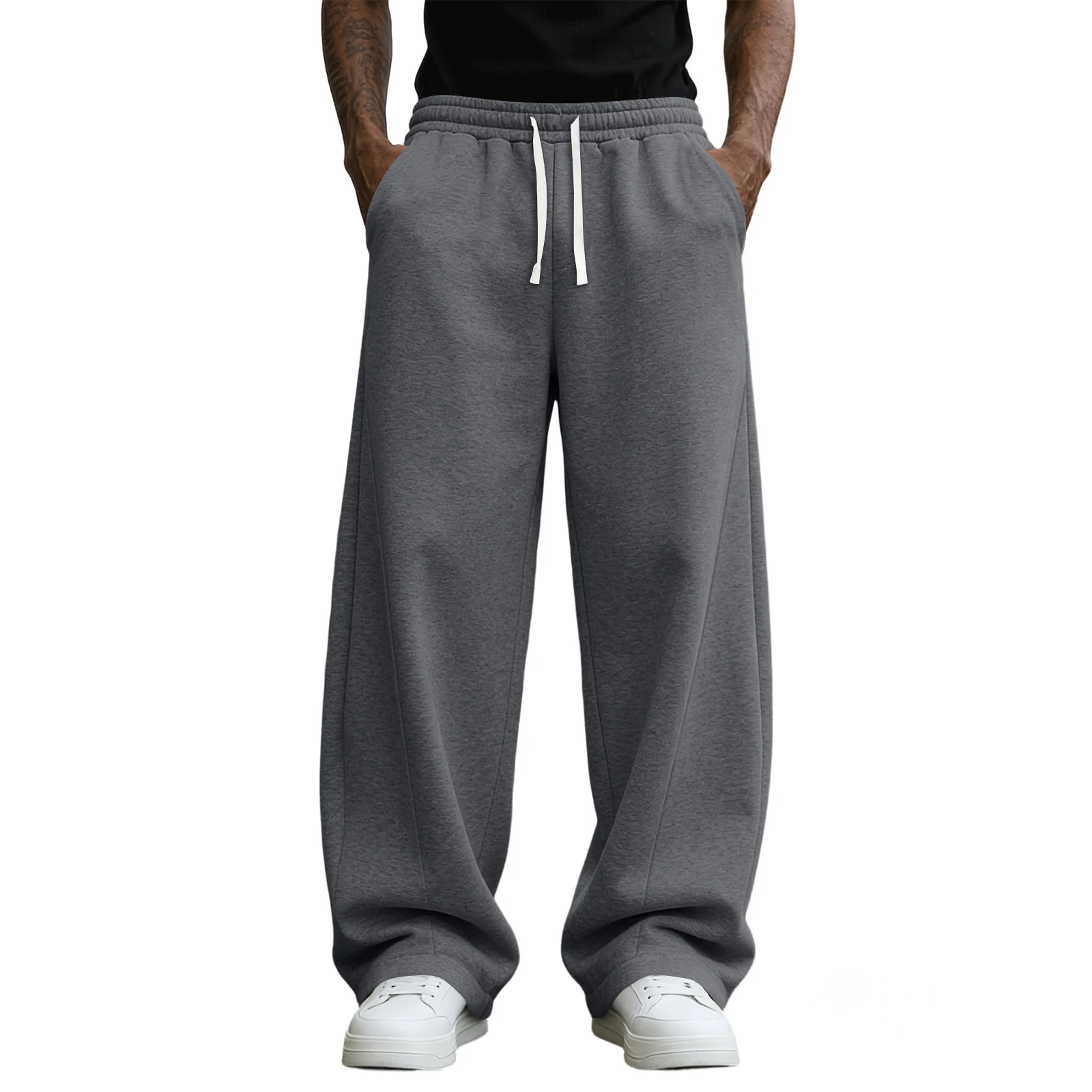 

Новые спортивные брюки в корейском стиле, мужские брюки для бега, весенне-летние свободные повседневные спортивные брюки, прямые брюки для бега, мужские.