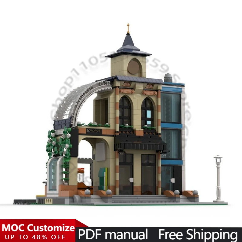 957 PCS Modular Construction Central Station 60469 MOC Customize Modular Building Block Brick Design DIY Boys Assembly Toy Gift
