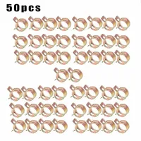 50PCS Spring Hose Clamps 5mm 6mm 7mm 8mm 9mm Fuel Line Hose Water Pipe Air Tube Fastener Clip Assortment Kit