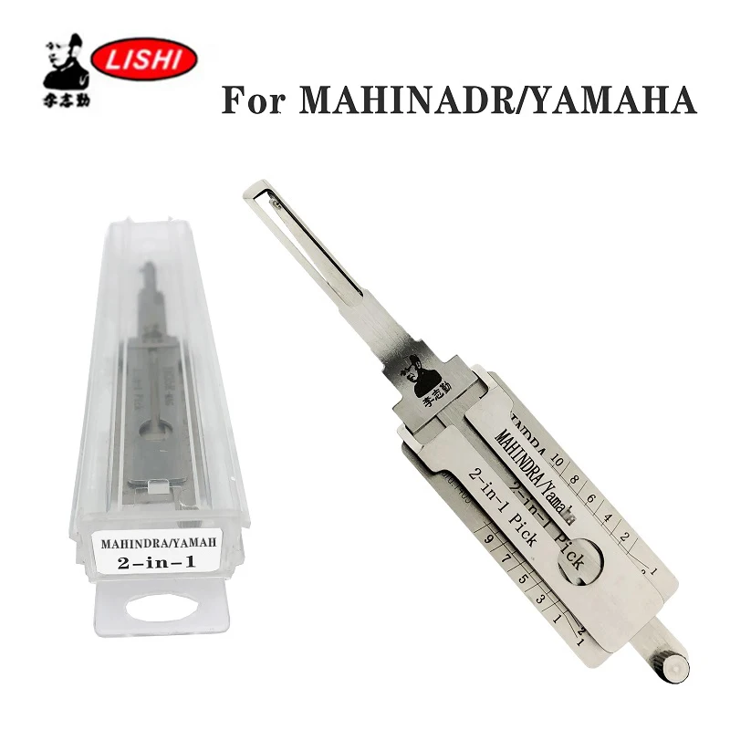 Decodificador LISHI 2 en 1 para YAMAHA, Herramienta de Lectura para MAHINDRA/YAMAHA YH35R EXT, Herramienta de Apertura de Cerraduras para Motocicletas Yamaha