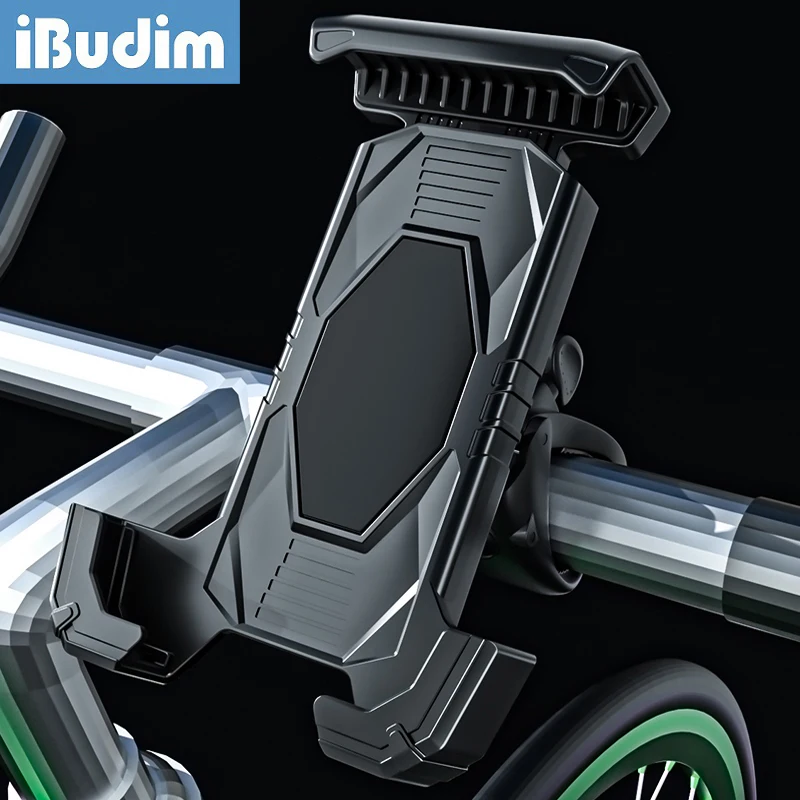 iBudim Bike Phone Holder Stand Motorcycle Bicycle Scooter Mobile Phone Holder Mount GPS Support for iPhone 14 13 Pro Max Xiaomi