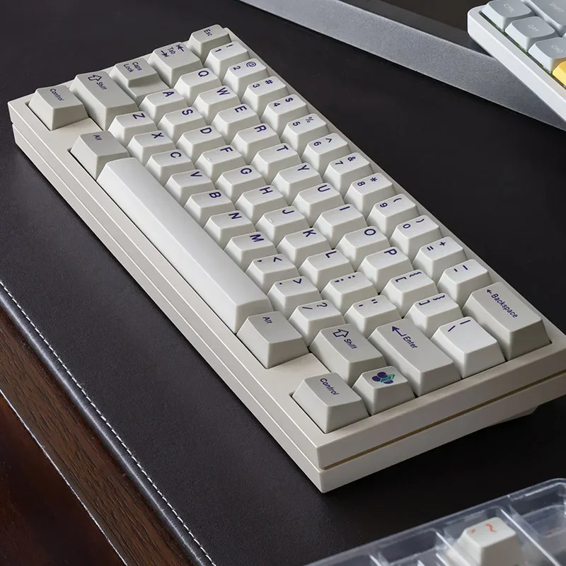 

Classic purple, original height keycap magnetic axis keycap PBT Keycaps beige