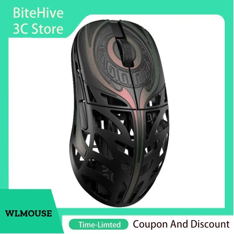 WLMOUSE Strider 45g Magnesium Wireless Gaming Mouse PAW3950HS Sensor 8K Polling Magnesium Alloy Lightweight Dual Micro-switch