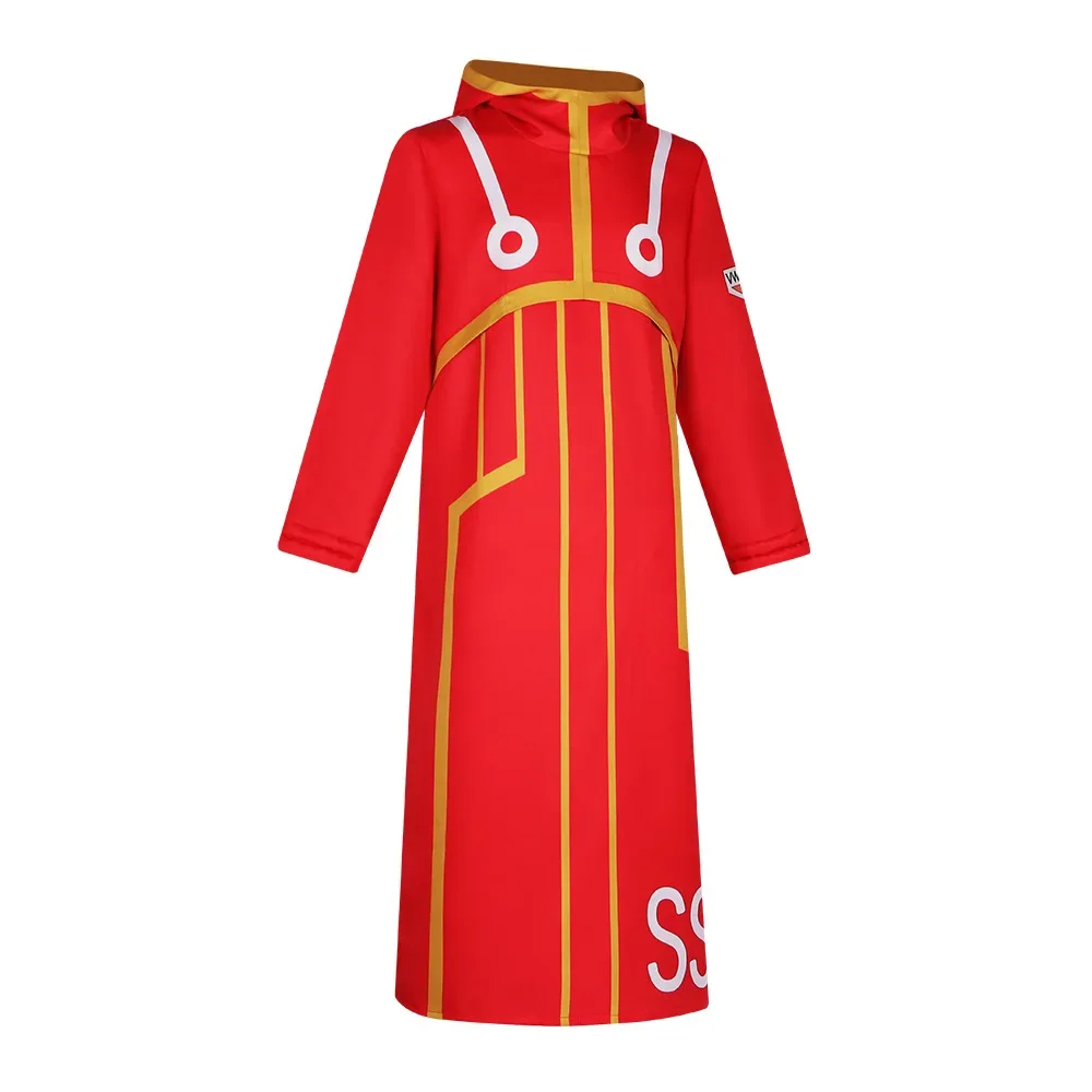 Cosplay Ruffy Kostüm rot lange Wind jacke Männer Anime Sonnengott Bühne Performance Kostüme Halloween Karneval Erwachsenen langen Mantel