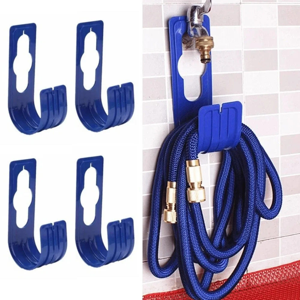 

4Pcs Wall Mounted Garden Hose Holder Durable Space-Saving Water Pipe Hook Universal Portable Water Pipe Hanger Outside