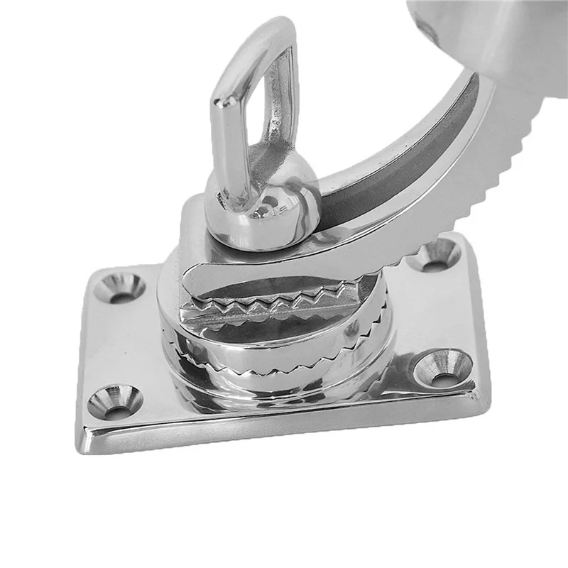 -A14E 2X ボート釣り竿ホルダー調節可能な釣り竿ホルダーボートロッドホルダーシルバー