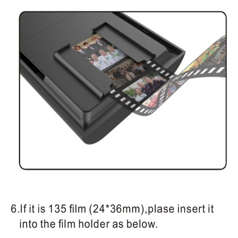 يقوم الماسح الضوئي للأفلام بتحويل 35/135 شريحة وصورة سلبية لحفظ صورة الفيلم إلى ملفات رقمية #5