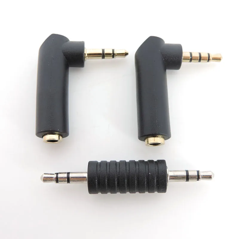 3.5 male jack Right Angle 90degree male to 3.5mm 3/4Pole Male Female Audio Connector Stereo Plug L Shape Jack Adapter N6