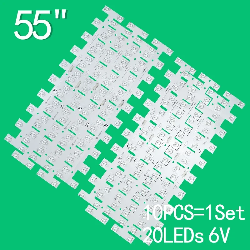 FOR TCL 55R625 LED Backlight Strips(10) 55R62-L-5X20EA-3030-NC / 55R62-R-5X20EA-3030