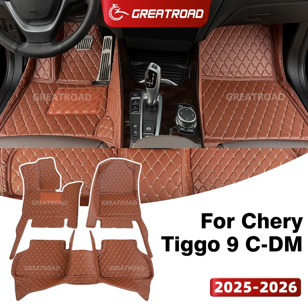

Автомобильные коврики GREATROAD для Chery Tiggo 9 C-DM (5/7-местный) 2025-2026, на заказ, для салона автомобиля