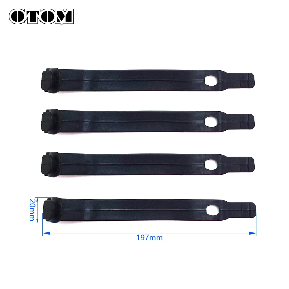 OTOM 4Pcs Motorcycle Headlight Mount Bracket Fork Ear Chopper Headlamp Holder Clamp Adjustable Fixing Strips 78108003000 For KTM