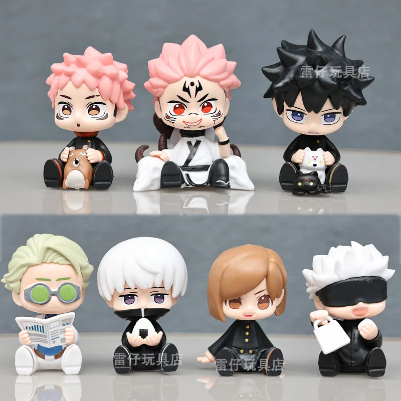 

Набор из 7 фигурок в стиле Q-версии по аниме «Казунацу Кайсен»: Годжо Сатору, Кугисаки Нобара. Милые модели, украшение для рабочего стола, игрушка, подарок для детей.