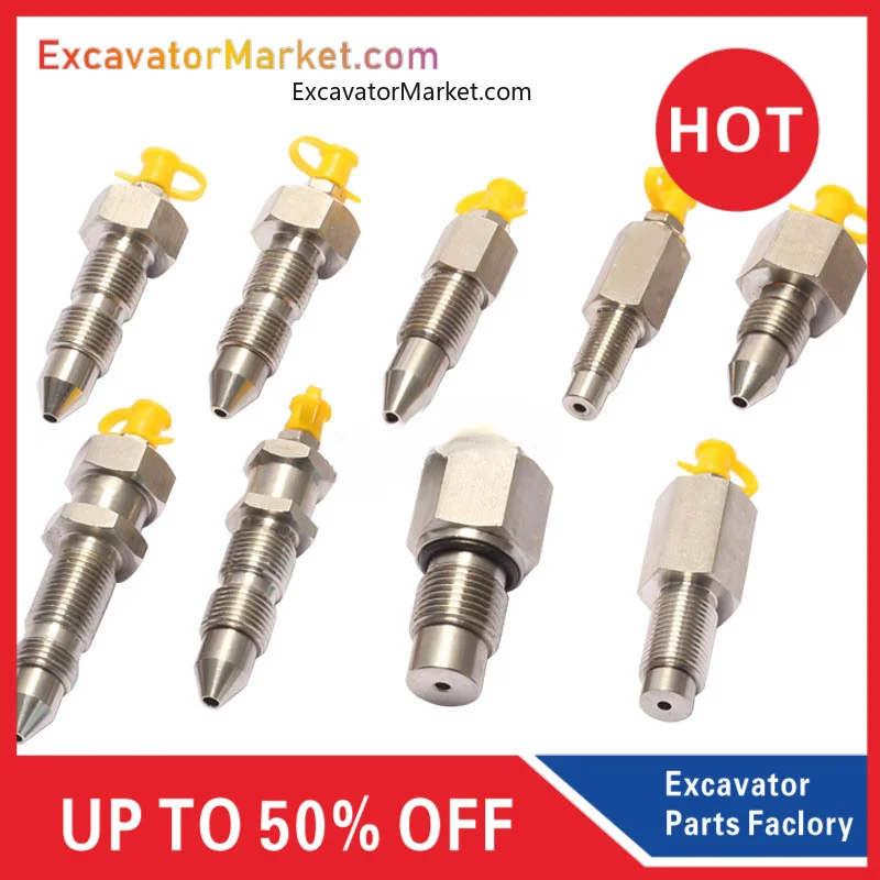 For 1pc for Komatsu for Hitachi for Daewoo for Kobelco for Hyundai for Volvo Excavator tensioning cylinder butter chain nozzle