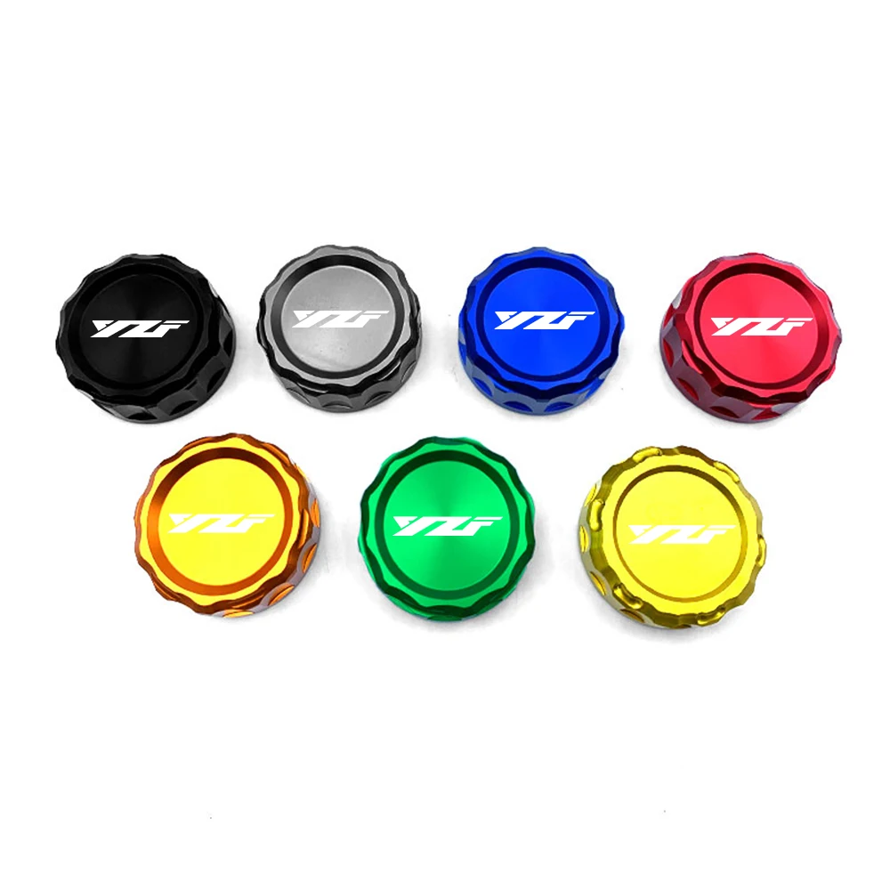 For Yamaha YZF R125 R7 R6 R1 R3 YZF-R125 YZF-R7 YZF-R3 Motorcycle Accessories CNC Rear Brake Fluid Reservoir Cap Cylinder Cover