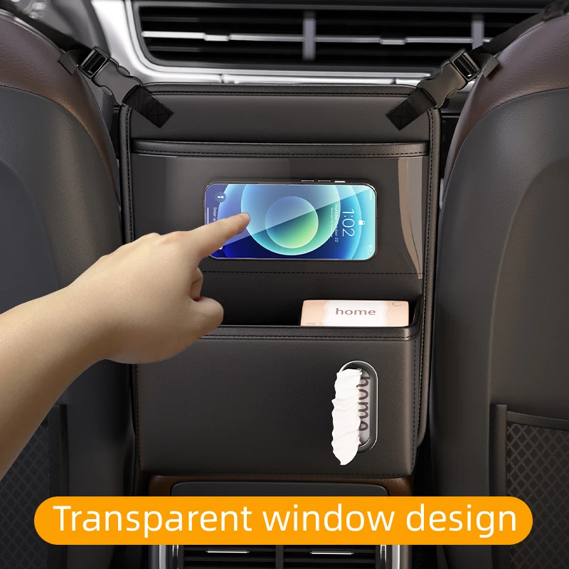 JFBONIN Heavy Duty Car Center Console Dual Side Large Capacity Storage Organizer Anti-Abrasion Polyester Fabric Auto Accessory