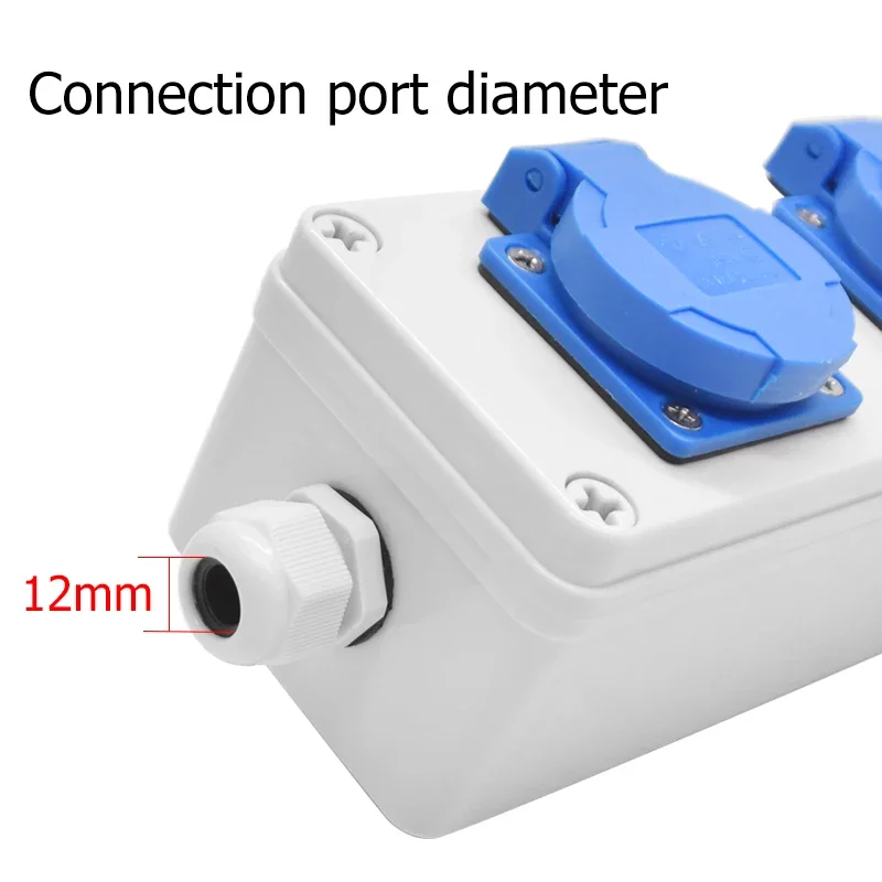 Household Outdoor waterproof socket 220V Multi-Function Power Socket Box Wall Mount Electric Car Charging Sockets Box