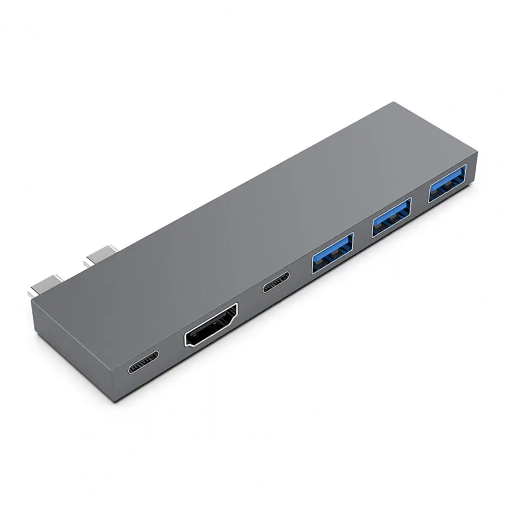 

USB Laptop Docking Station Compact 6-in-1 5Gbps Hot-swappable USB Type-C Laptop Docking Station Computer Accessories