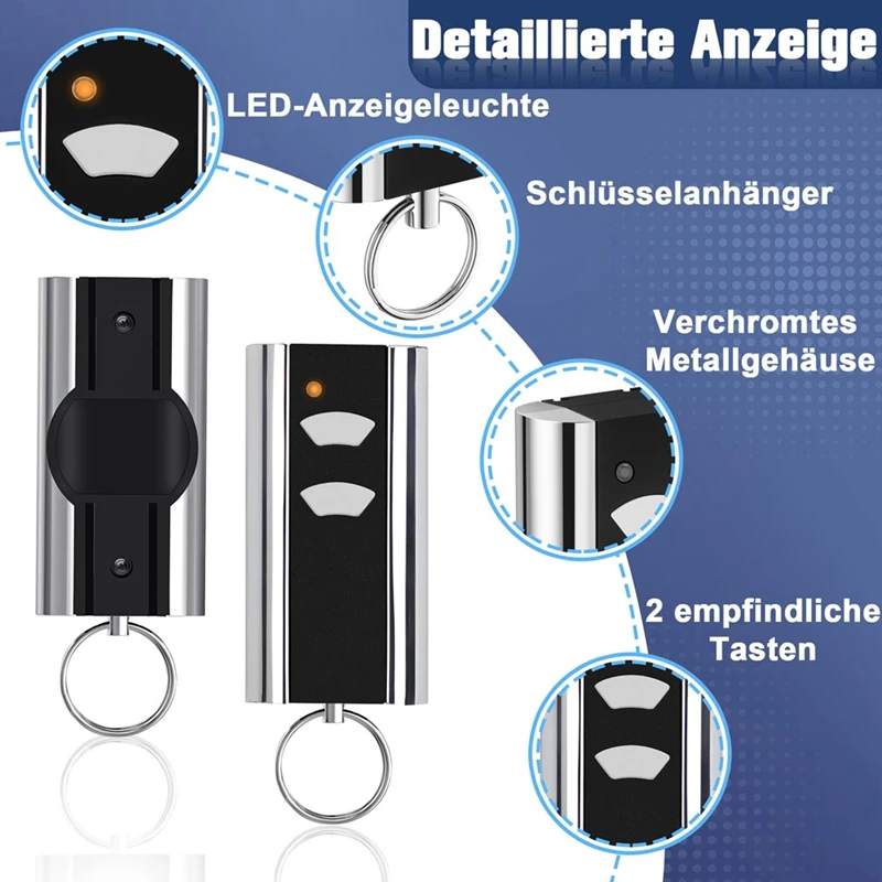 Garage Remote Control For Normstahl Entrematic RCU 433-2,For Crawford Standard Steel 433.92 Garage Door Key