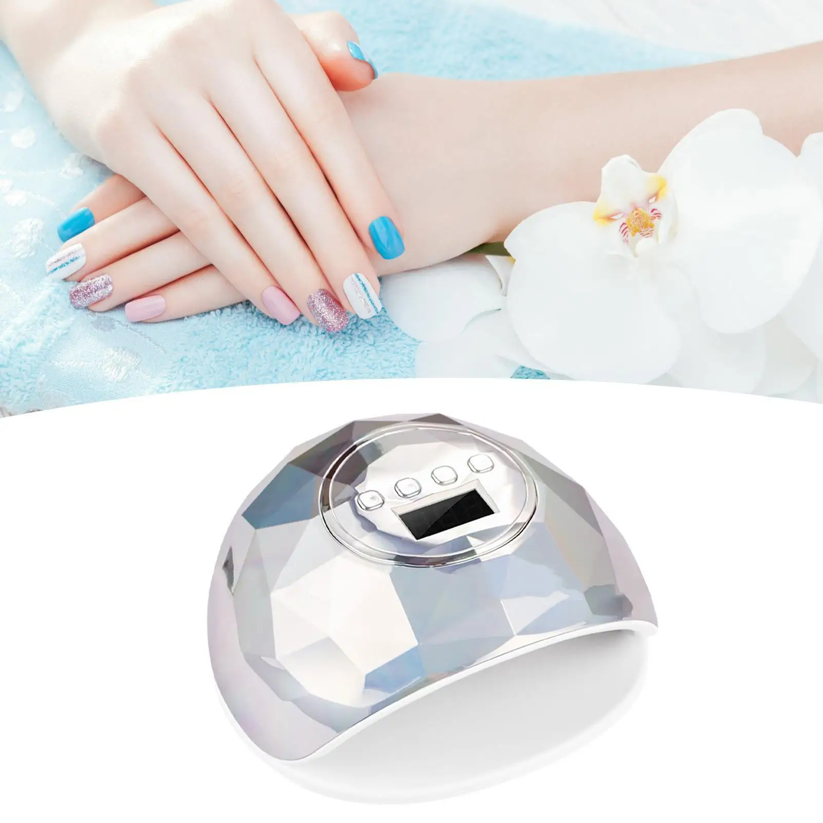 고출력 86W 네일 램프 (39개 라이트 칩, 4가지 타이머 설정, 자동 센서, 빠른 건조, EU 플러그)