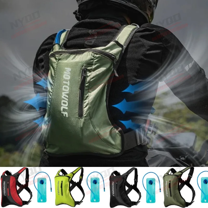 

Motorcycle Riding Bag Outdoor Hiking Commuting Backpack Portable Drinking Water Backpack for Hiking and Mountaineering