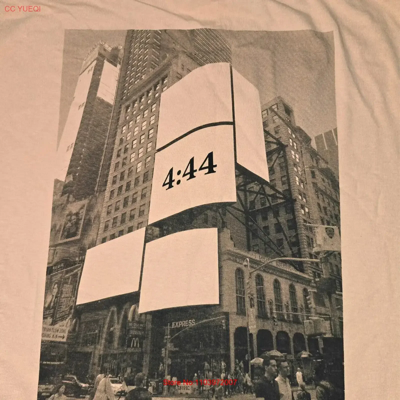 Camiseta JAY Z 4 44 CONCERT TOUR 2XL XXL NEW YORK RAP HIPHOP NOS NY TEE lp CD 12 vintage lavada masculina estilo streetwear suave