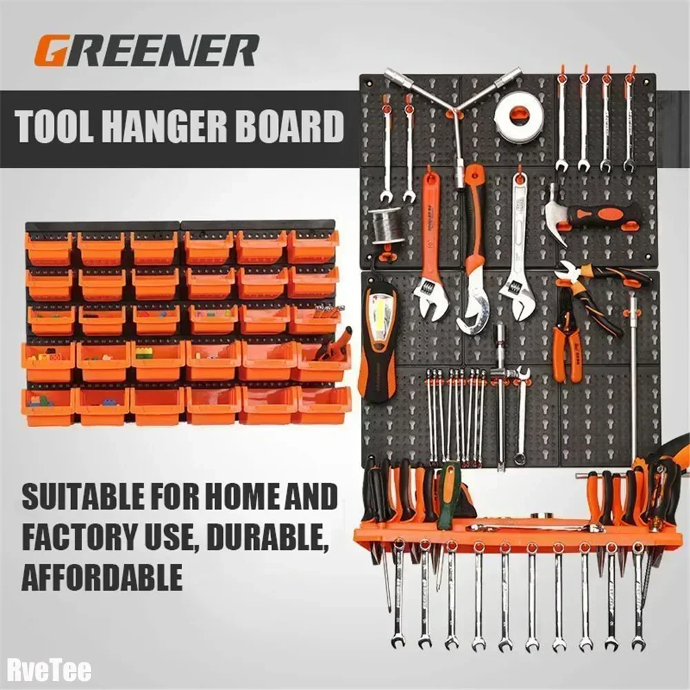 Practical Workshop Rack Storage Wall-Mounted Hanging Box Hook Tool Garage Board Professional Parts Hardware Dedicated