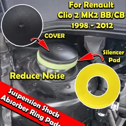 2X przednia rozpórka samochodowa górne mocowanie zawieszona na wieżę amortyzująca podkładka do Renault Clio 2 MK2 BB/CB 1998 - 2008 2009 2010 2011 2012
